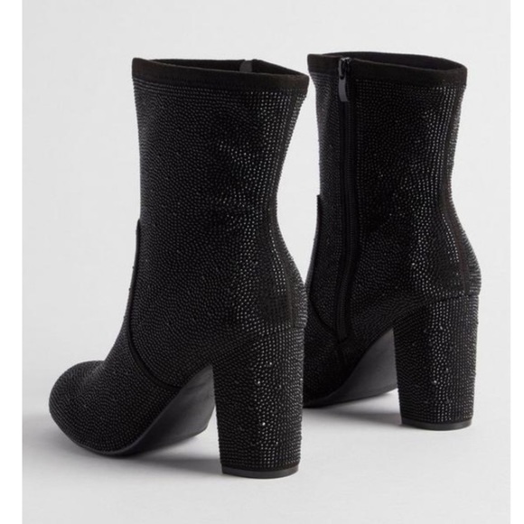 TORRID NWT Stretch Embellished Bootie (WW) Black - Picture 3 of 7